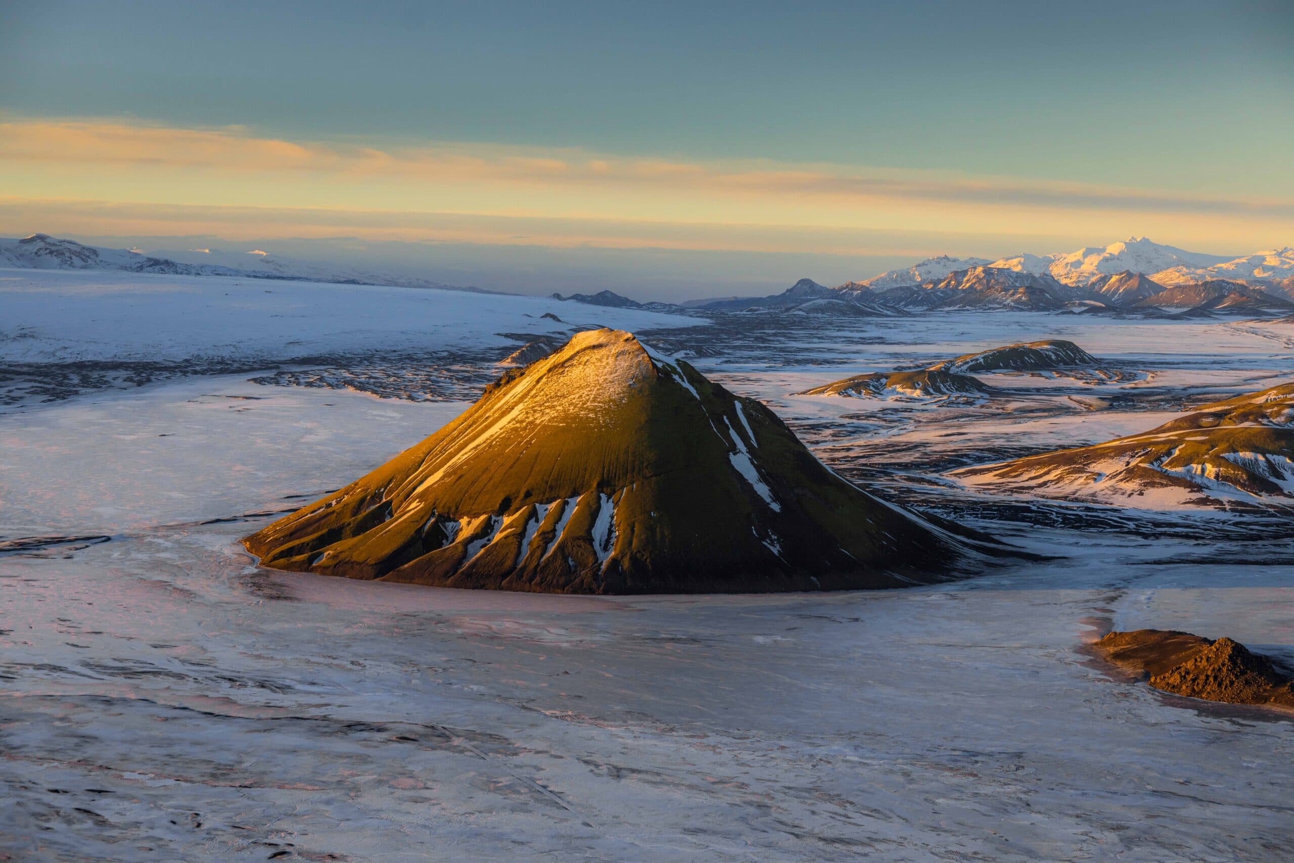 Person taking picture in a helicopter