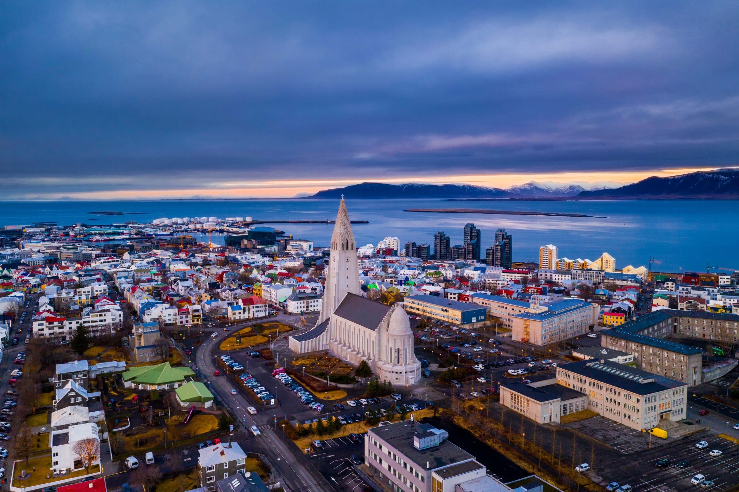 Helicopter flying over a mountain range